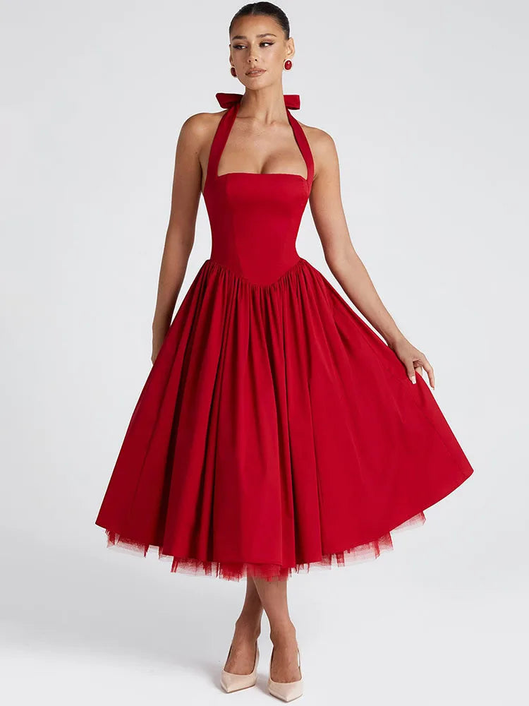 ALYSÉA Backless Midi Dress