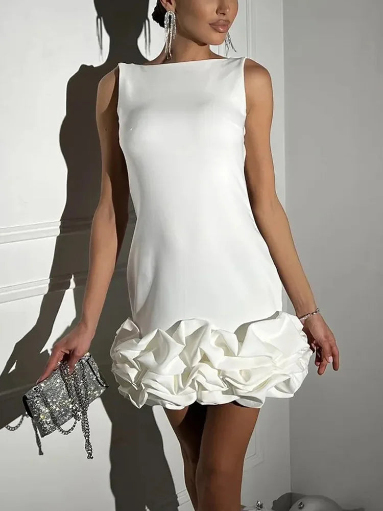 BORÉAL Ruffled Mini Dress