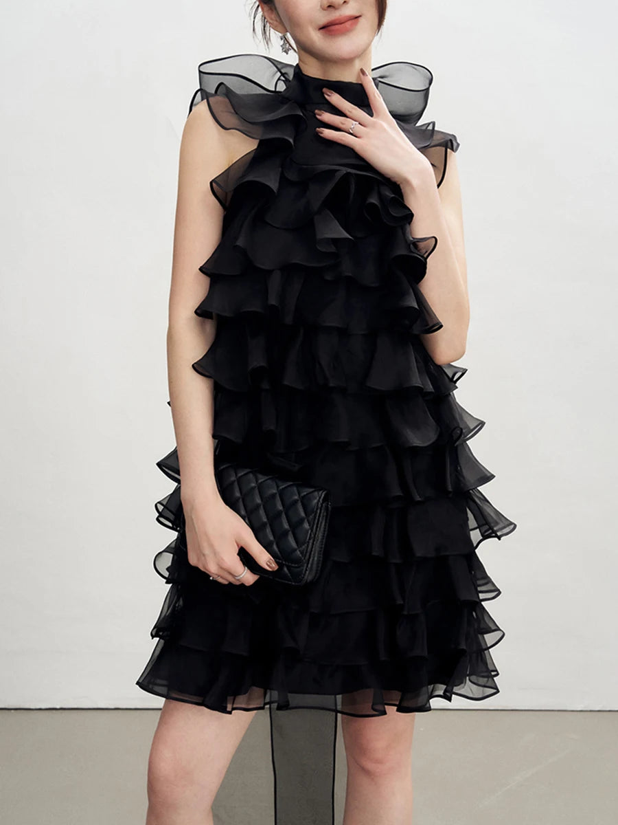 ALYSIEN Ruffle Mini Dress