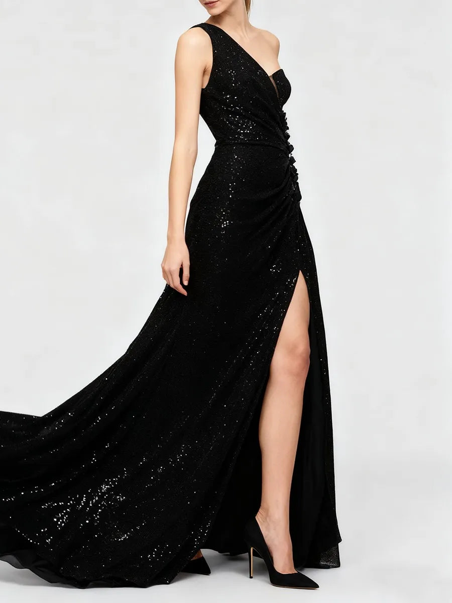 AVRIL Appliqué Maxi Dress