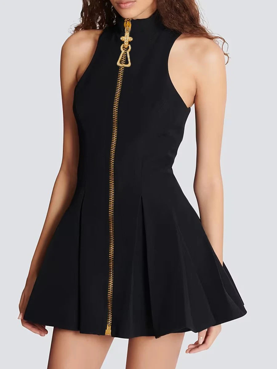 ÉCLISSE Zip Mini Dress