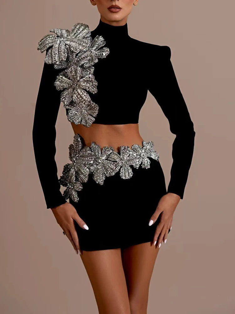 ARLÉTTA Diamond Patchwork Two-Piece Set