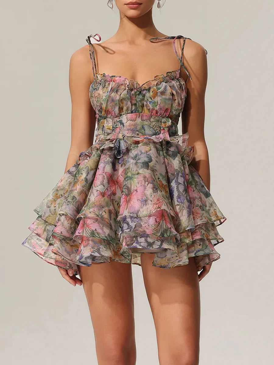 ÉLONIA Printed Mini Dress