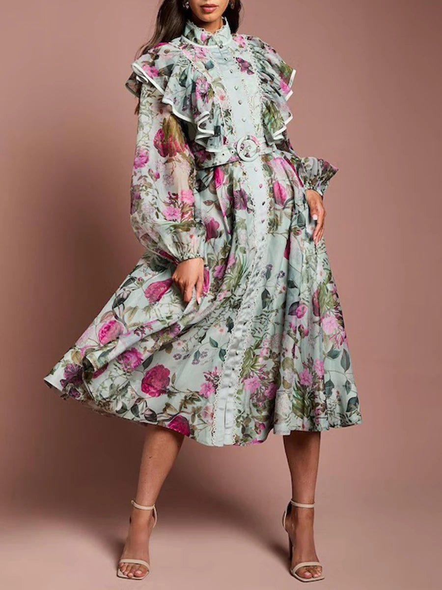 ALMÉRIA Printed Midi Dress