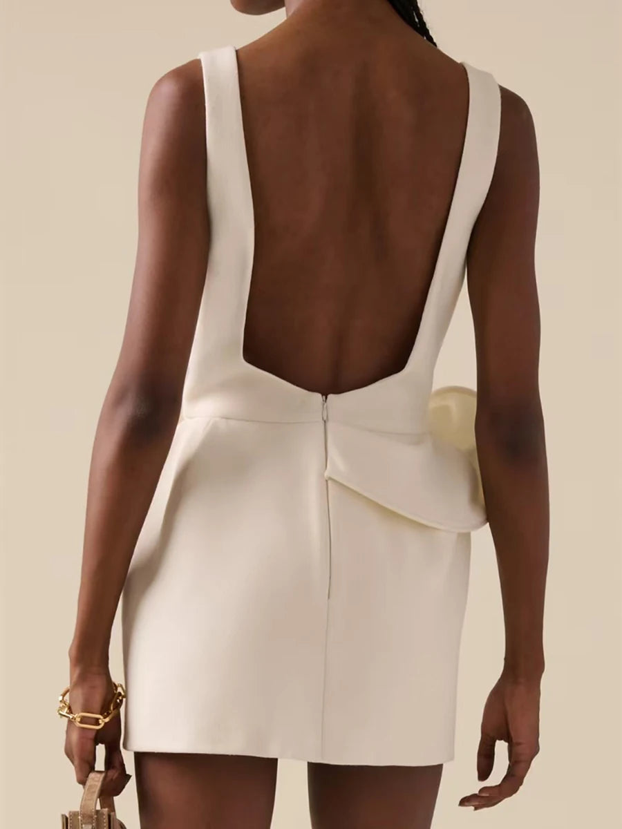 ROSÉ High-Waist Mini Dress