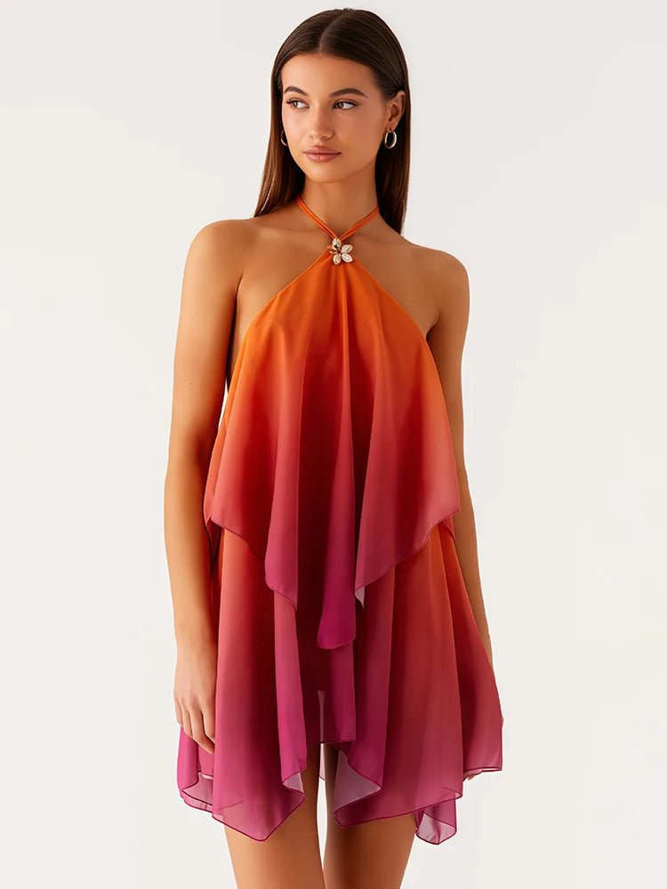 LYSANDRA Gradient Mini Dress