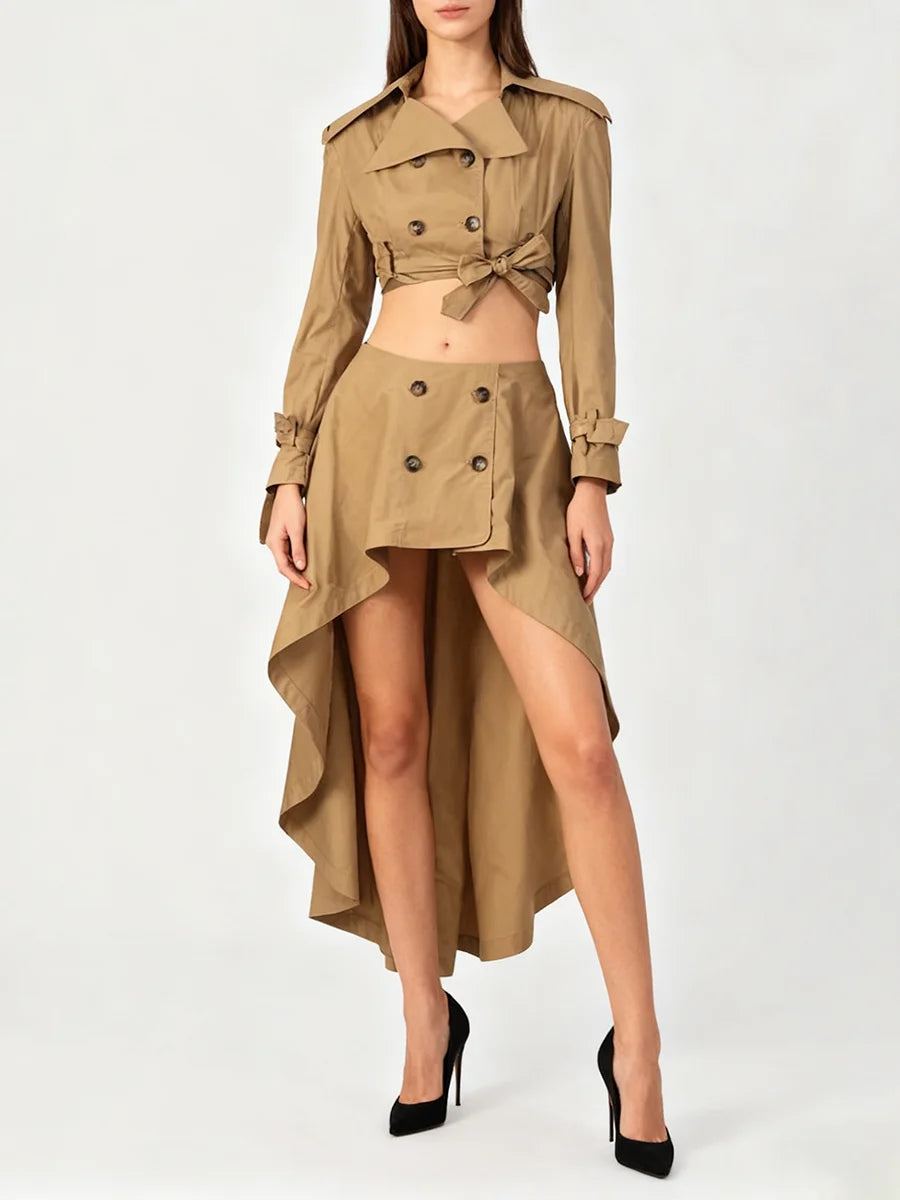 ALVYRA Lace-Up Two-Piece Set