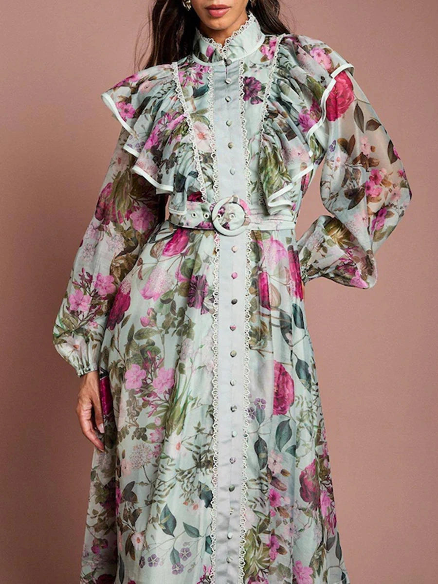 ALMÉRIA Printed Midi Dress